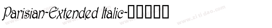 Parisian-Extended Italic字体转换